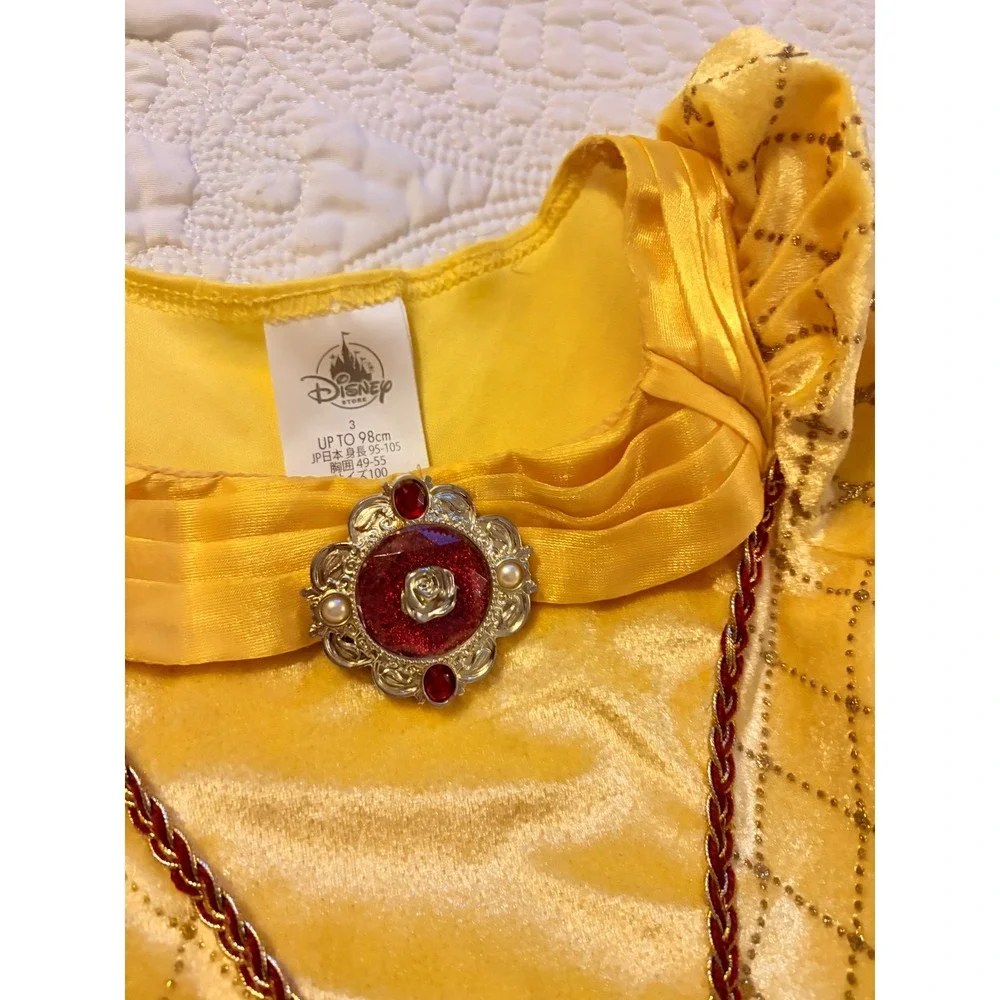 Disney Store Official Belle Costume Dress Toddler Girls Size 3T